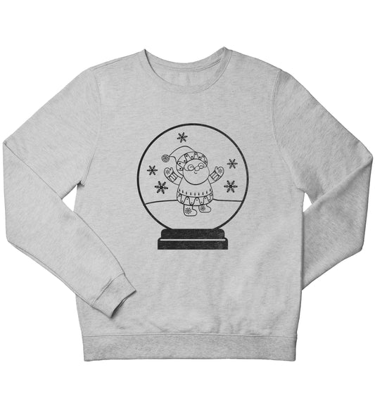 Santa snowglobe children's grey sweater 12-13 Years