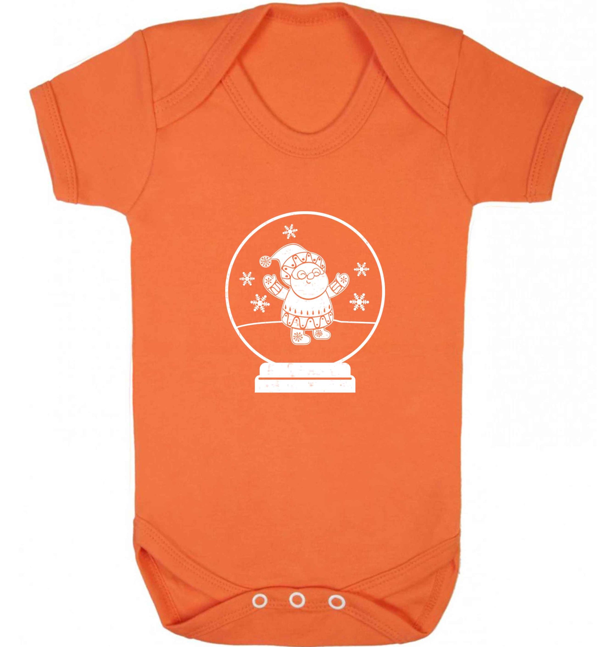 Santa snowglobe baby vest orange 18-24 months