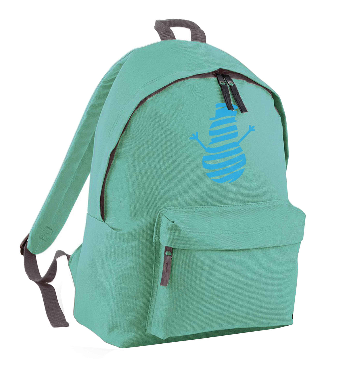 Snowman Snowglobe mint adults backpack