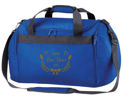 Happy New Year 2023 royal blue holdall / duffel bag