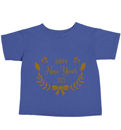 Happy New Year 2023 blue baby toddler Tshirt 2 Years