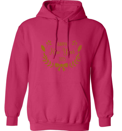 Happy New Year 2023 adults unisex pink hoodie 2XL