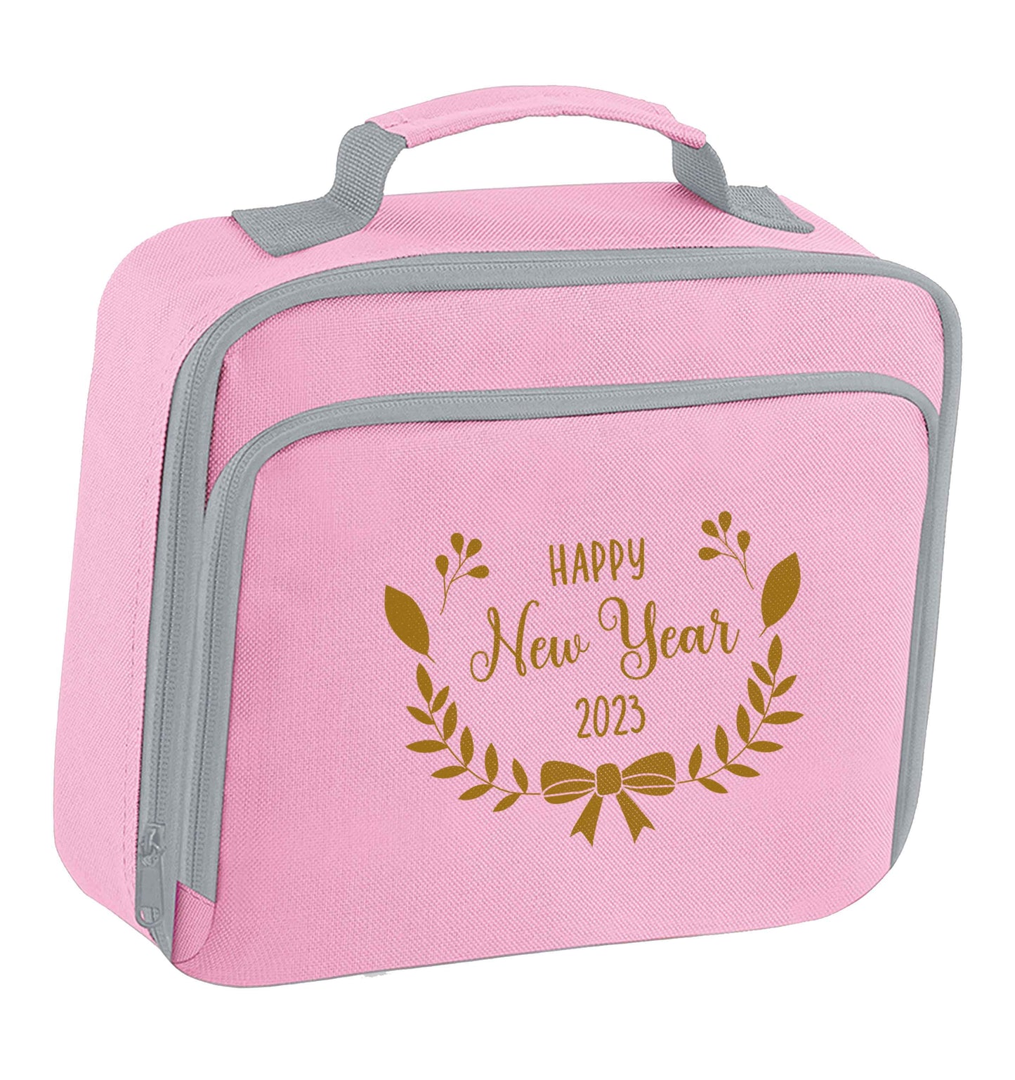 Happy New Year 2023 insulated pink lunch bag cooler
