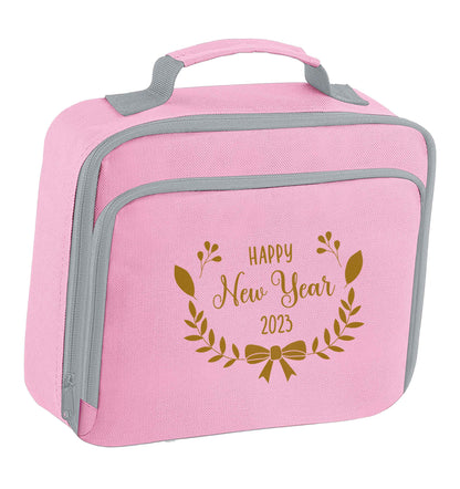 Happy New Year 2023 insulated pink lunch bag cooler