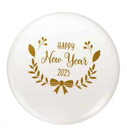 Happy New Year 2023 small 25mm Pin badge