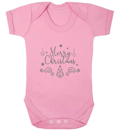 Happy New Year 2023 baby vest pale pink 18-24 months