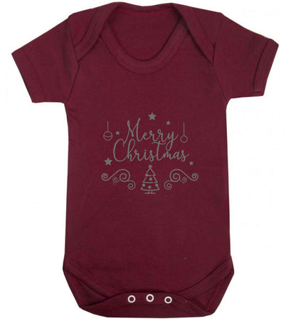 Happy New Year 2023 baby vest maroon 18-24 months