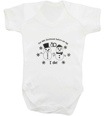 Last Christmas before we say I do baby vest white 18-24 months