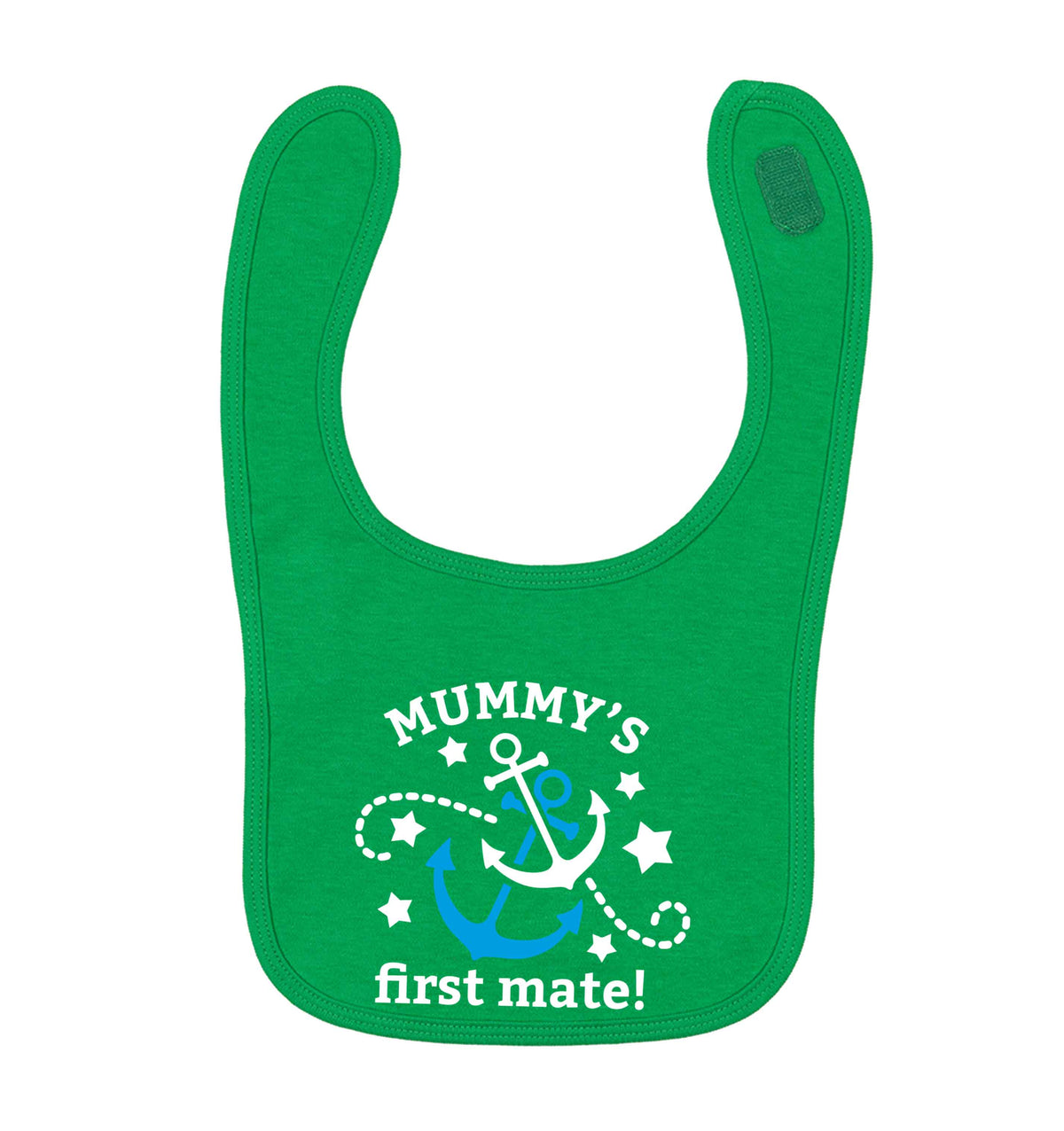 Mummy's First Mate green baby bib