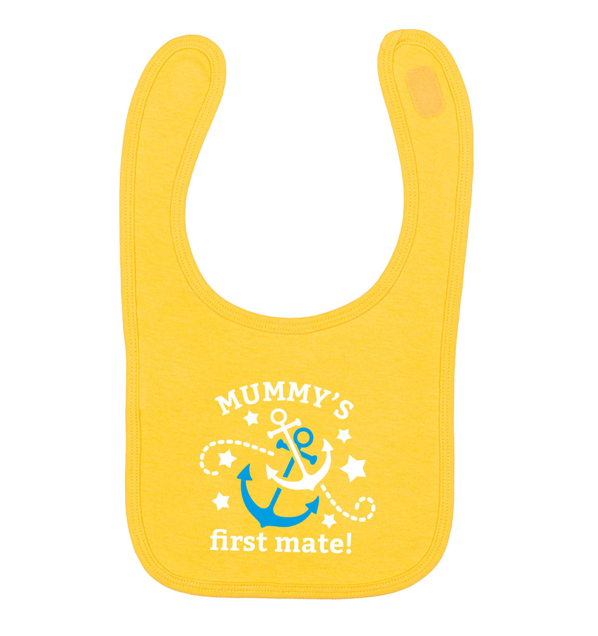 Mummy's First Mate yellow baby bib