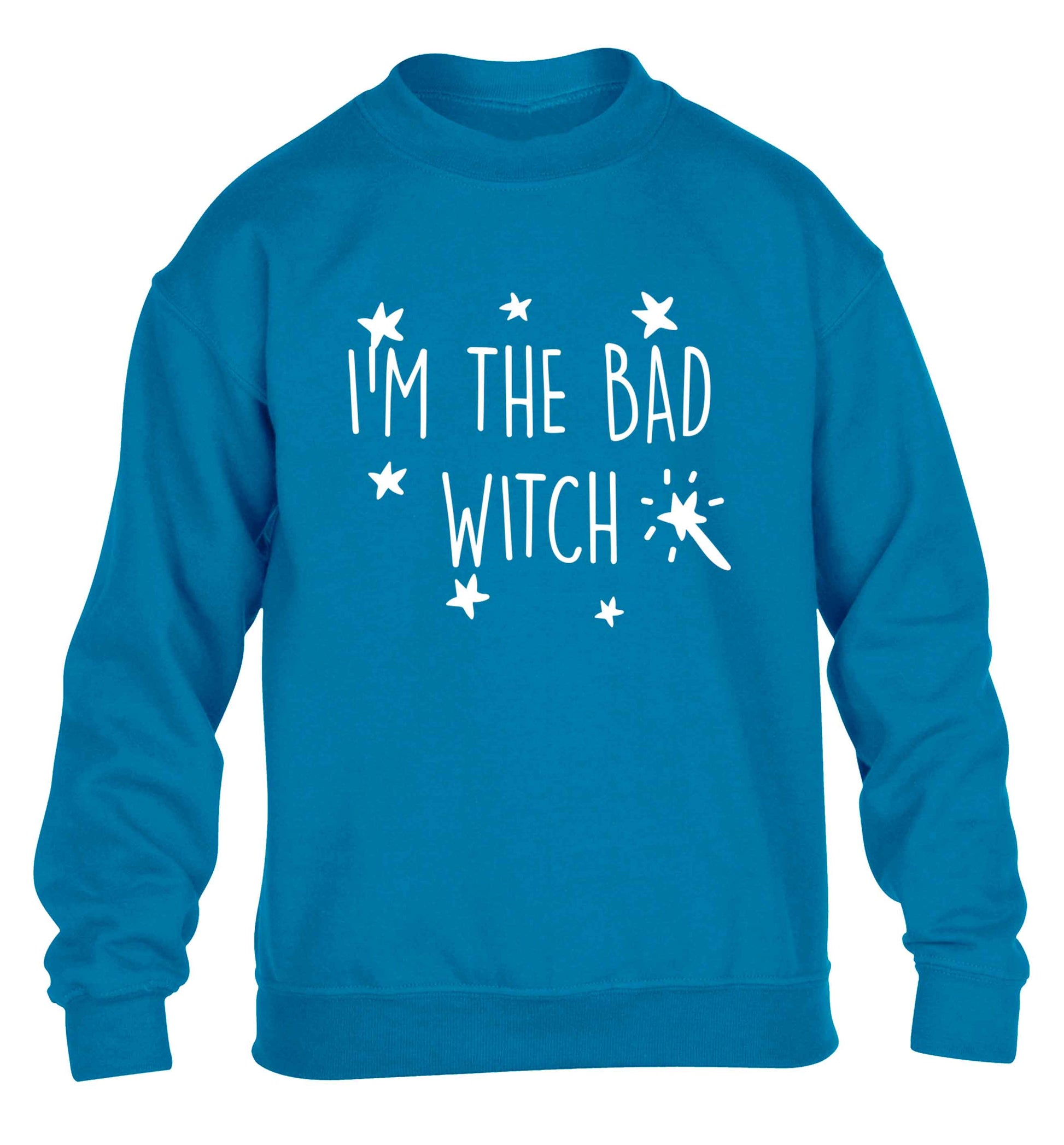 Bad witch children's blue sweater 12-13 Years