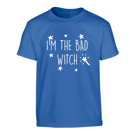 Bad witch Children's blue Tshirt 12-13 Years