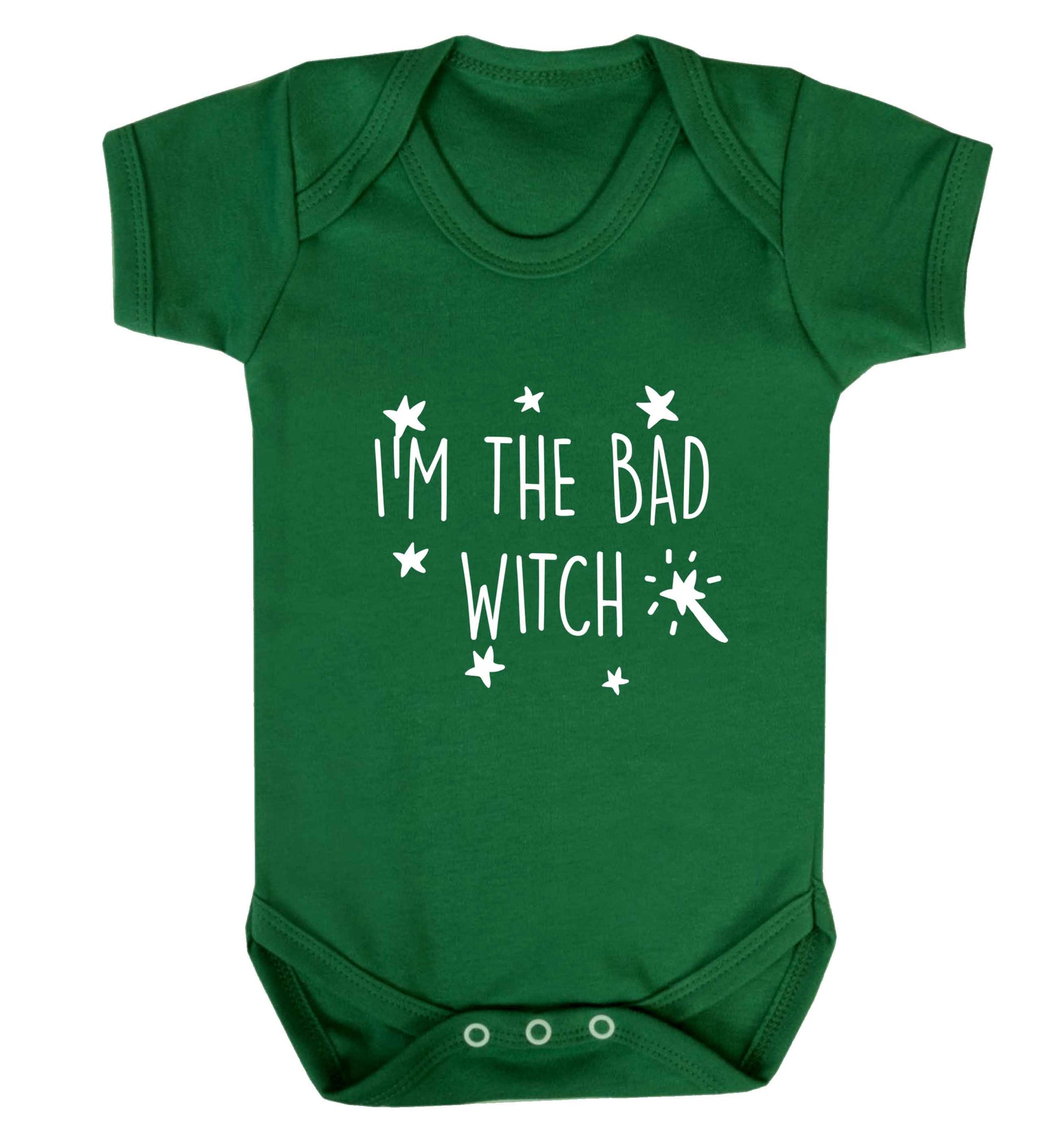 Bad witch baby vest green 18-24 months