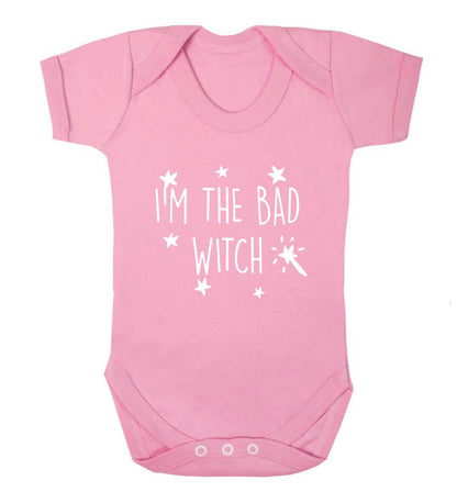 Bad witch baby vest pale pink 18-24 months