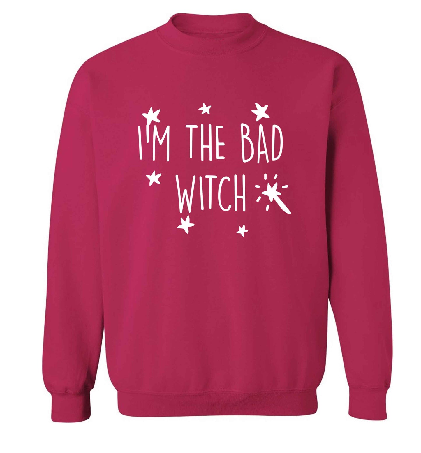 Bad witch adult's unisex pink sweater 2XL