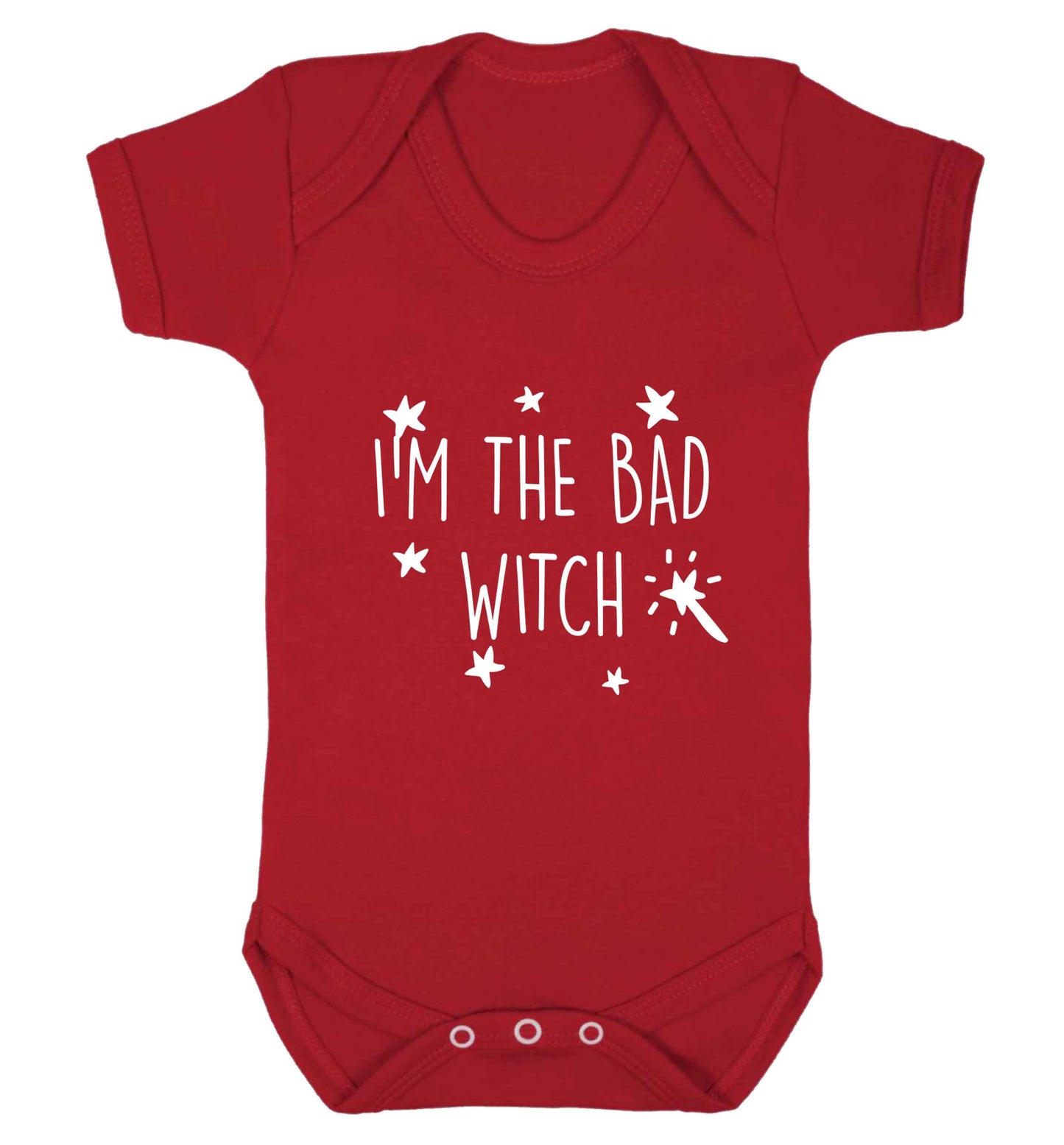 Bad witch baby vest red 18-24 months