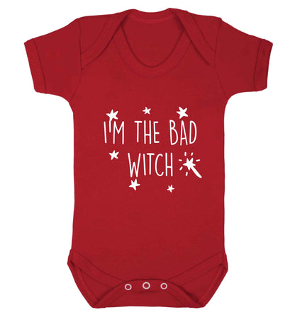 Bad witch baby vest red 18-24 months