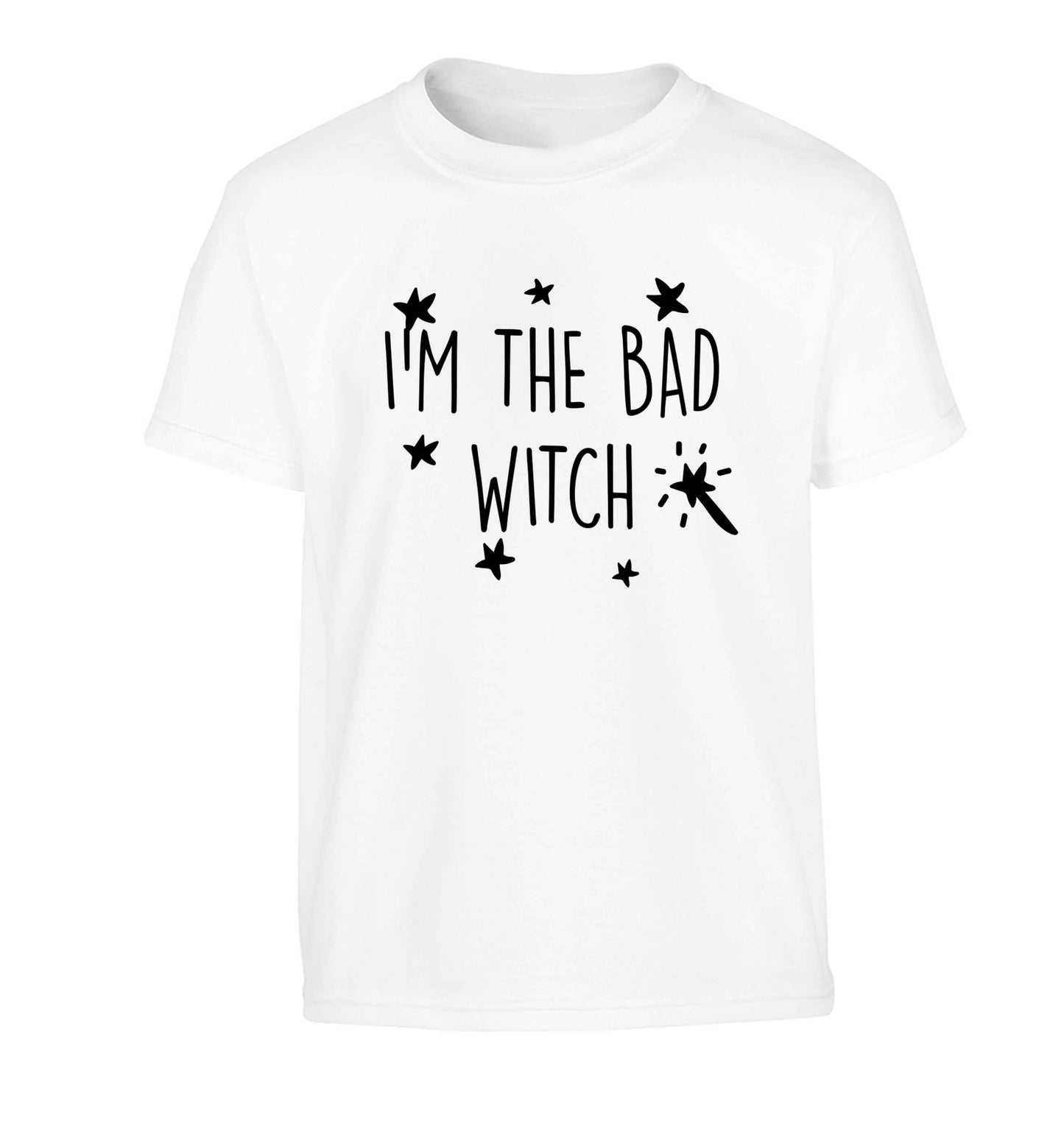 Bad witch Children's white Tshirt 12-13 Years