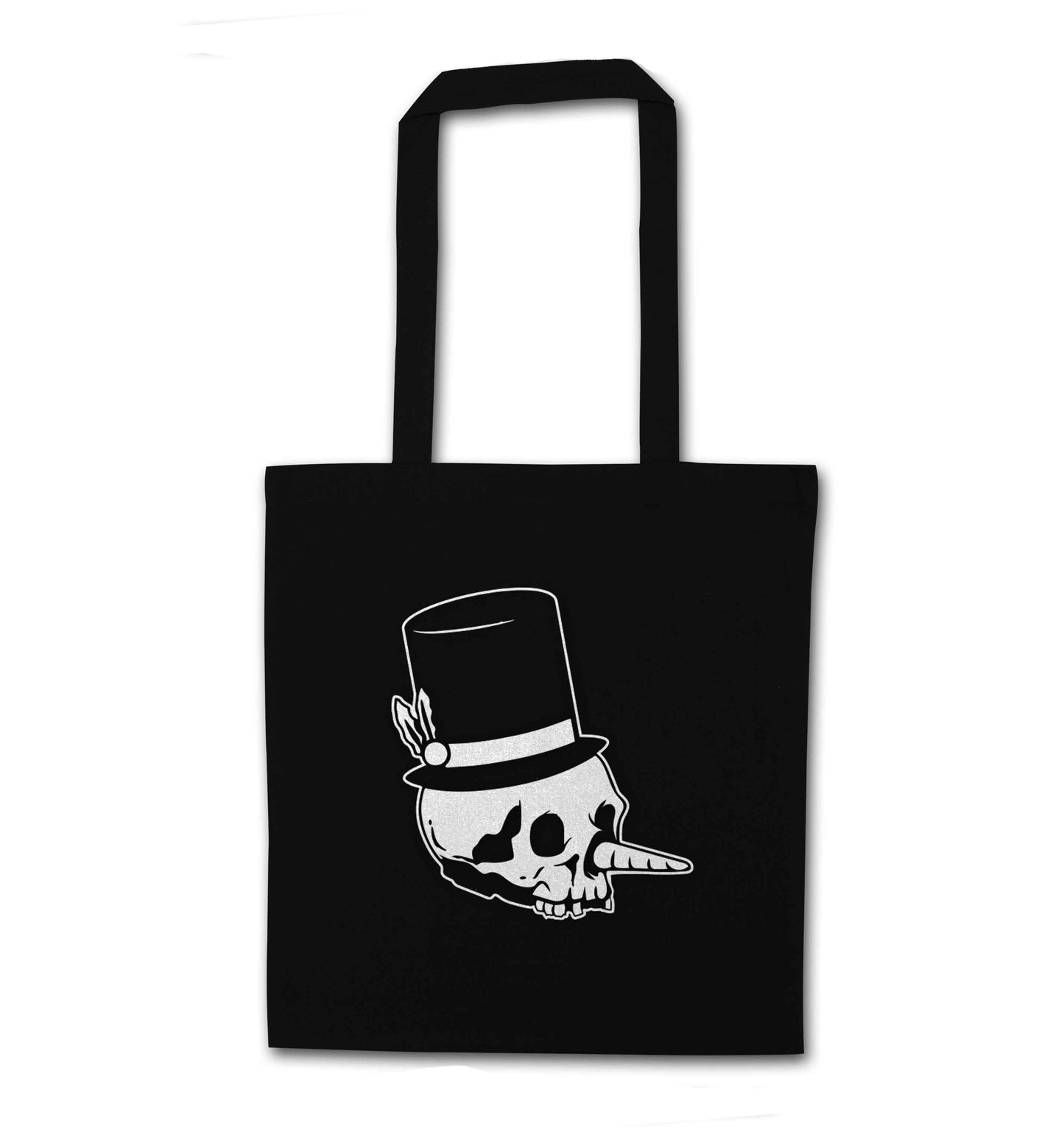 Snowman punk black tote bag