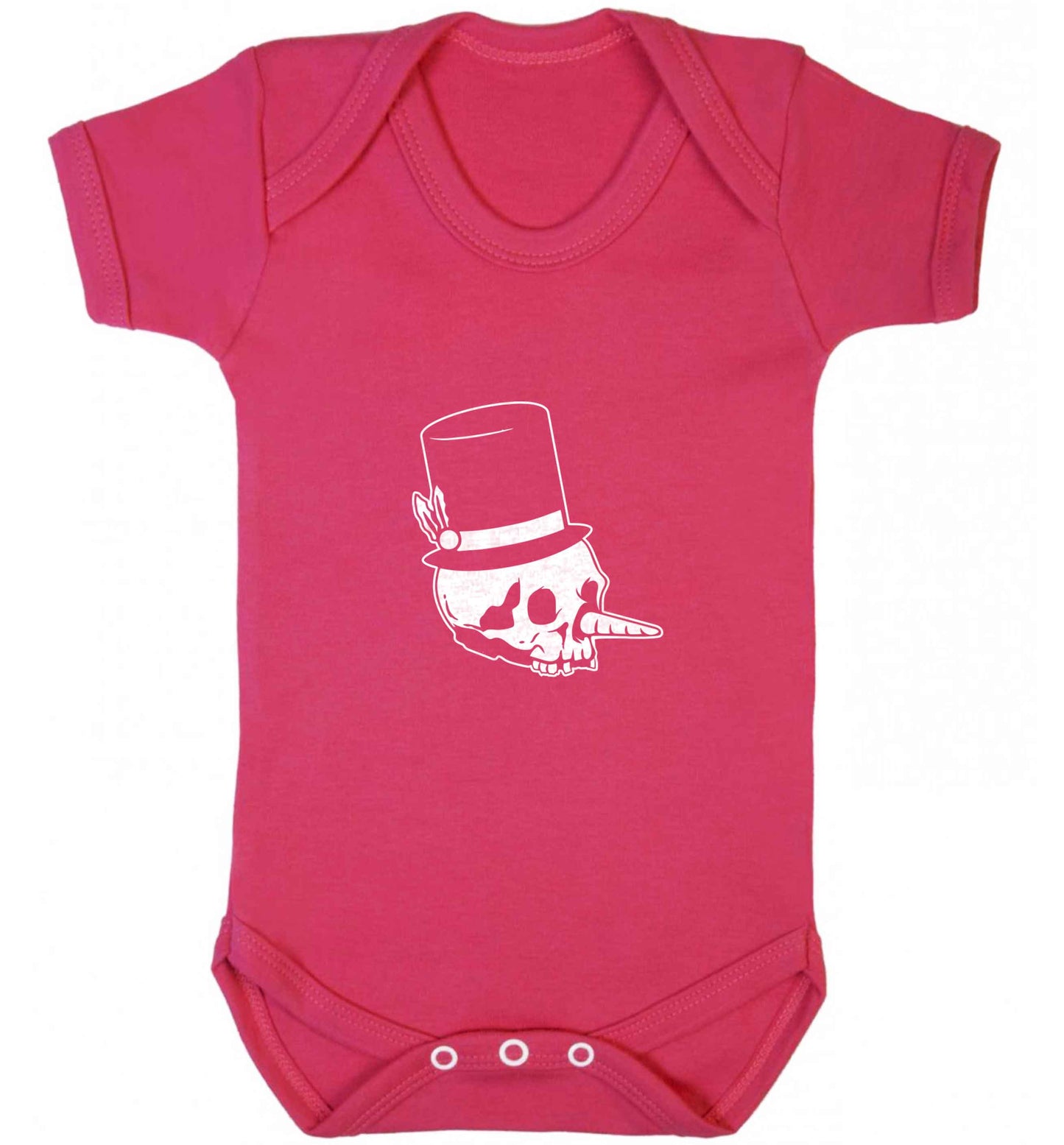 Snowman punk baby vest dark pink 18-24 months