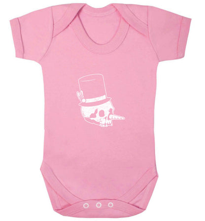 Snowman punk baby vest pale pink 18-24 months
