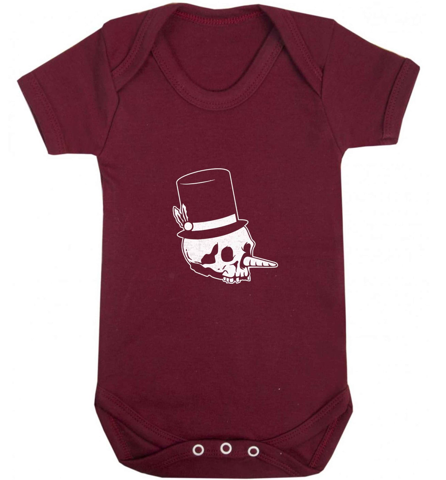 Snowman punk baby vest maroon 18-24 months