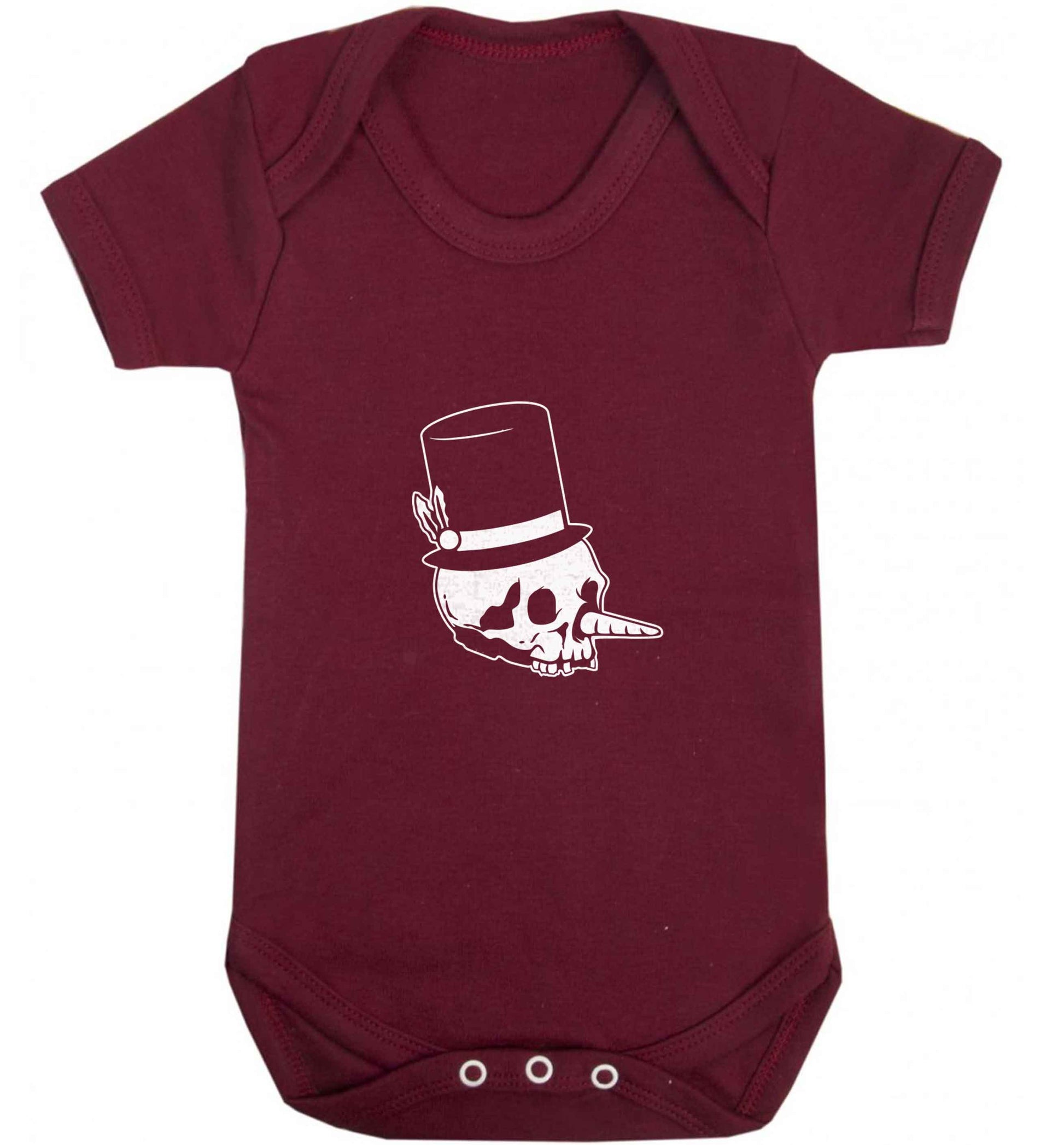 Snowman punk baby vest maroon 18-24 months