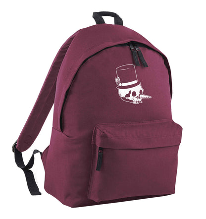 Snowman punk maroon children's backpack
