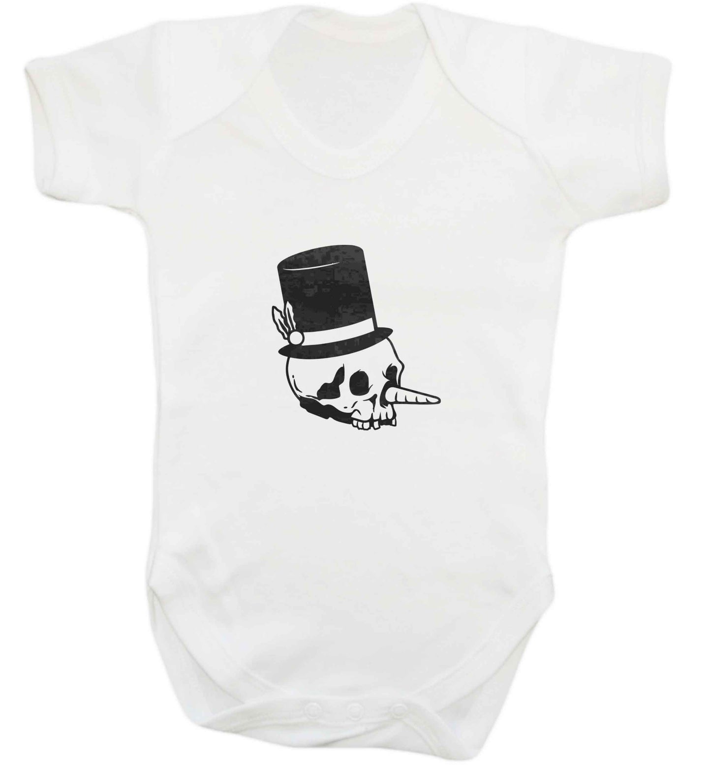 Snowman punk baby vest white 18-24 months