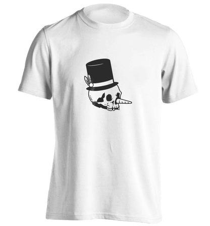 Snowman punk adults unisex white Tshirt 2XL