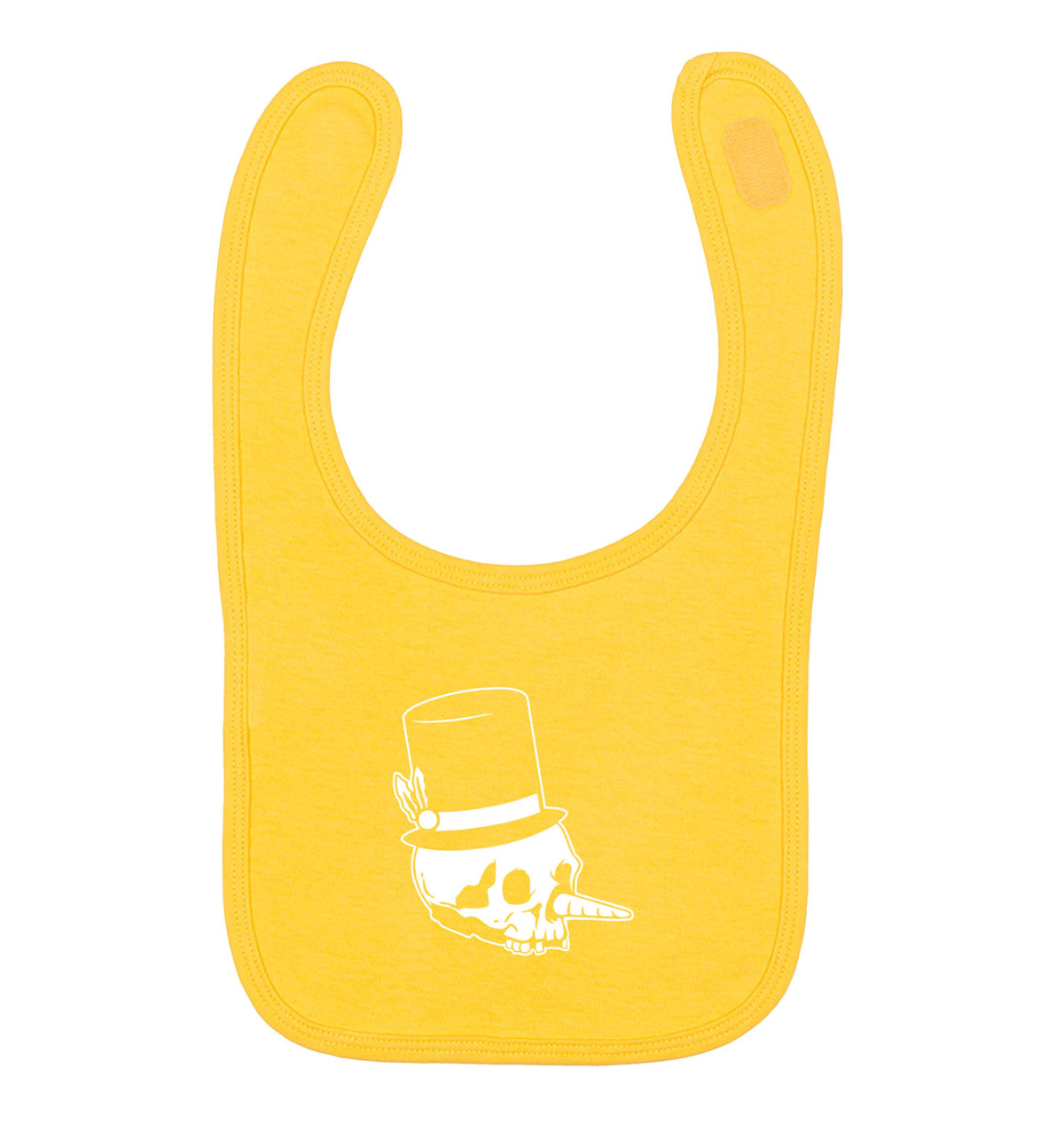Snowman punk yellow baby bib
