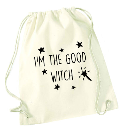 Good witch natural drawstring bag