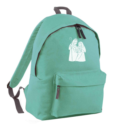 Jesus Mary and joseph mint adults backpack