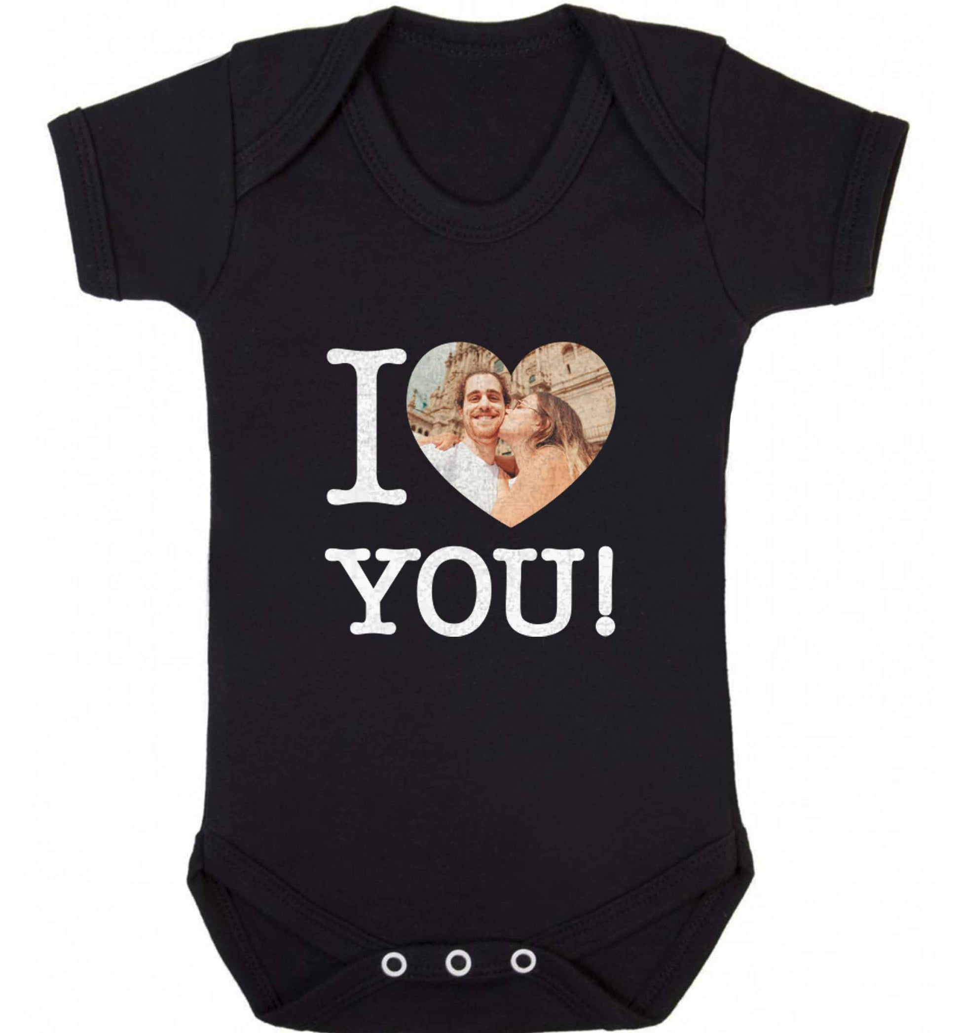 I love you baby vest black 18-24 months