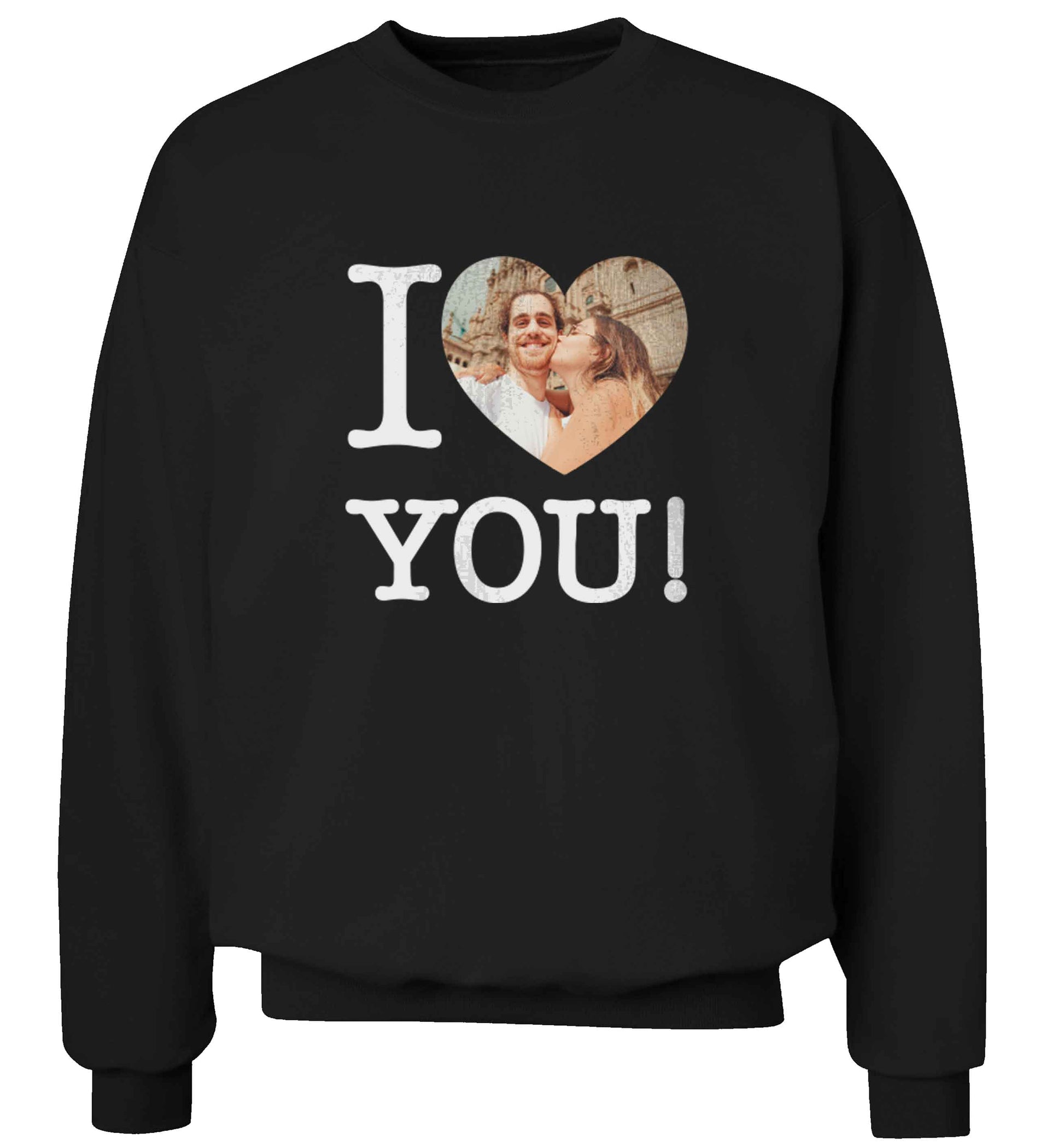 I love you adult's unisex black sweater 2XL