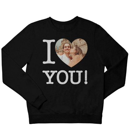 I love you children's black sweater 12-13 Years