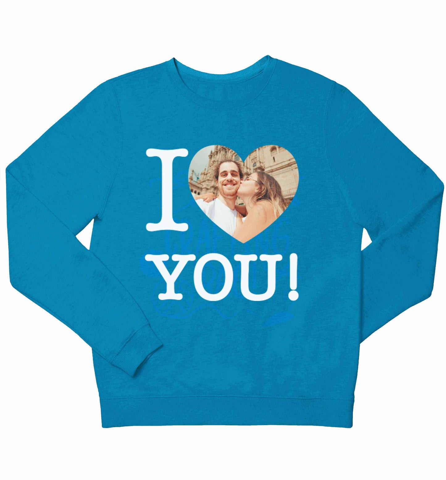 I love you children's blue sweater 12-13 Years