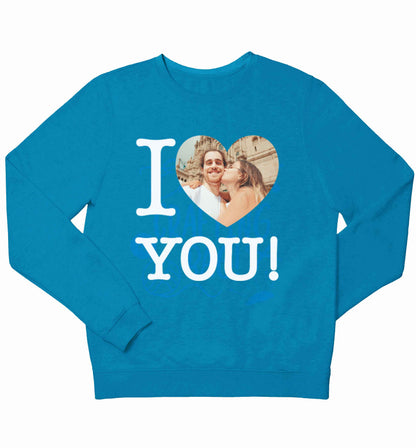 I love you children's blue sweater 12-13 Years