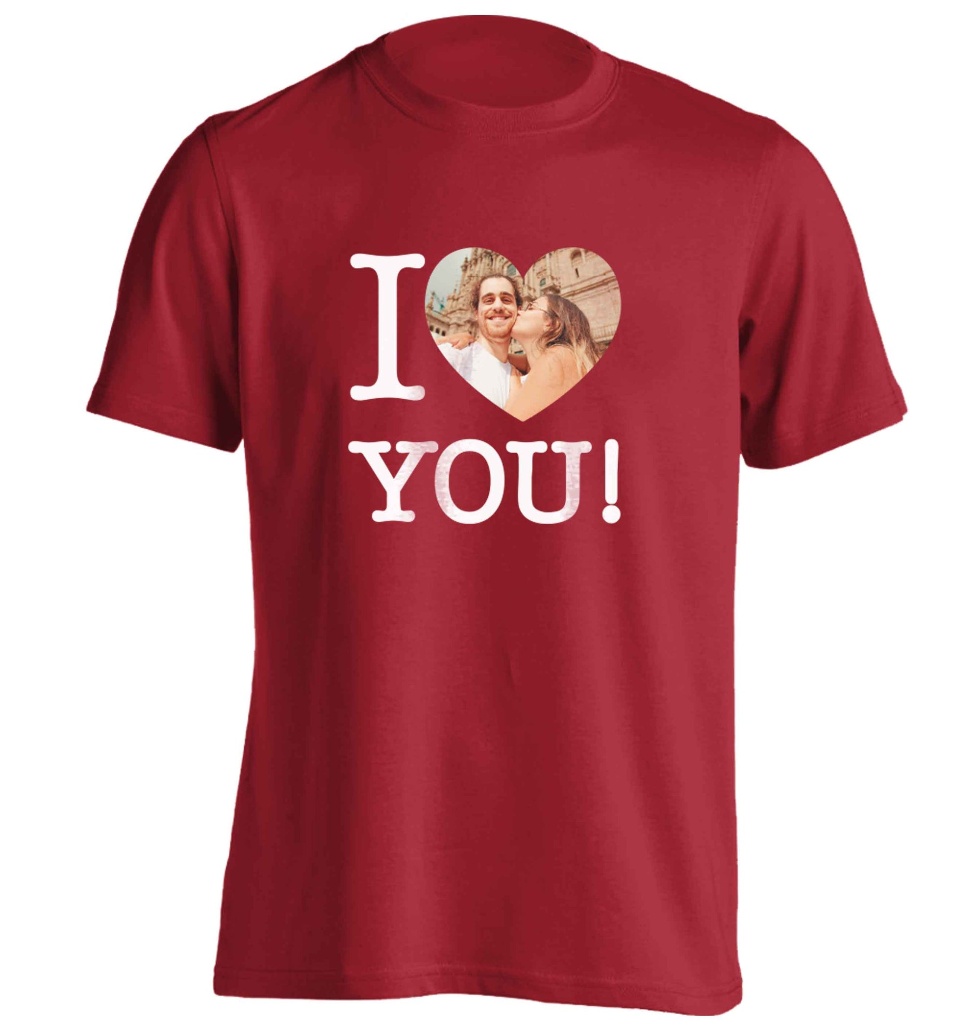 I love you adults unisex red Tshirt 2XL