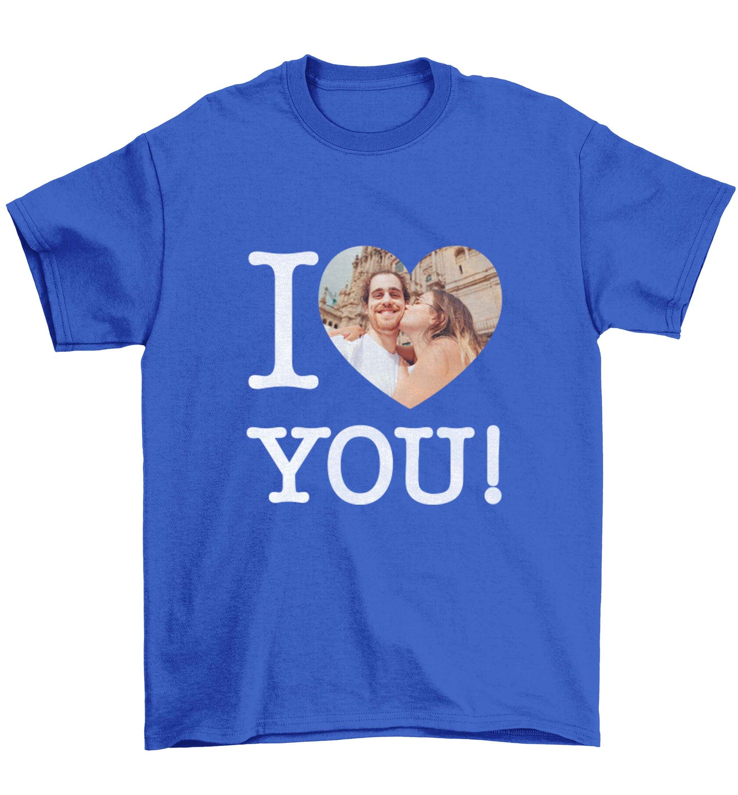 I love you Children's blue Tshirt 12-13 Years
