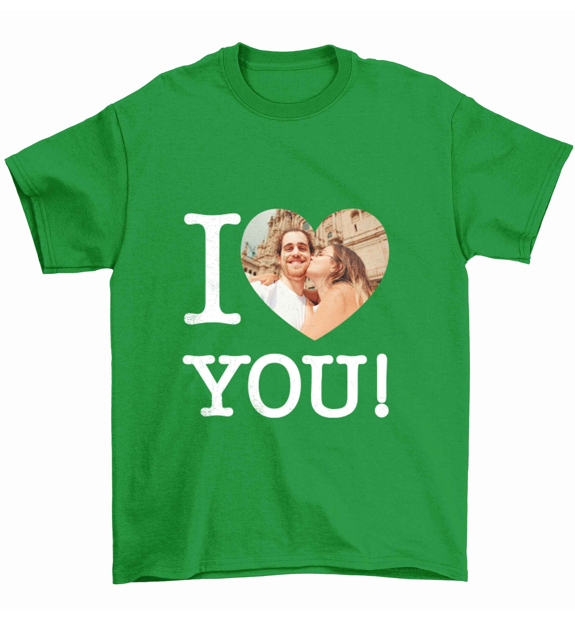 I love you Children's green Tshirt 12-13 Years