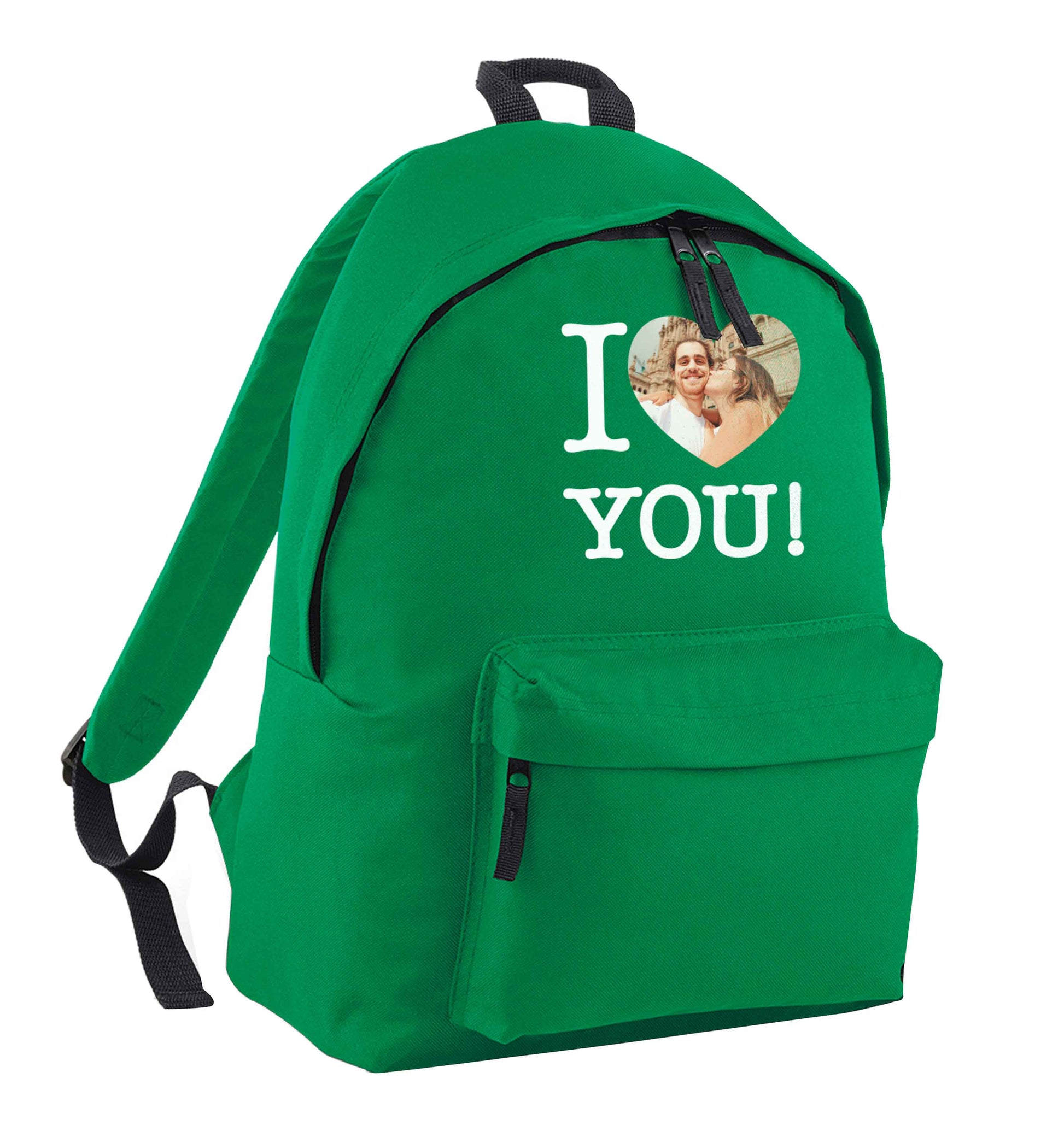 I love you green adults backpack