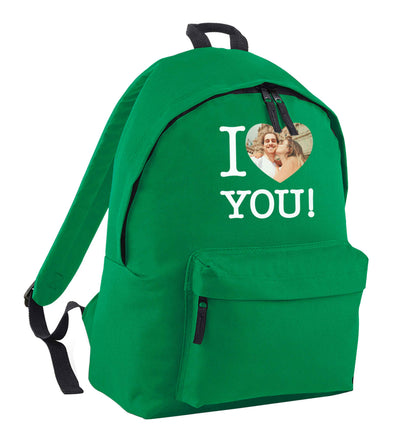 I love you green adults backpack