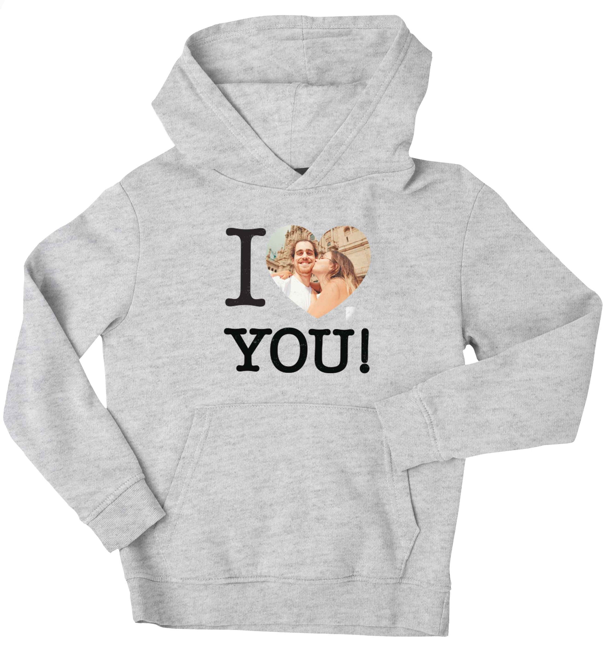 I love you children's grey hoodie 12-13 Years