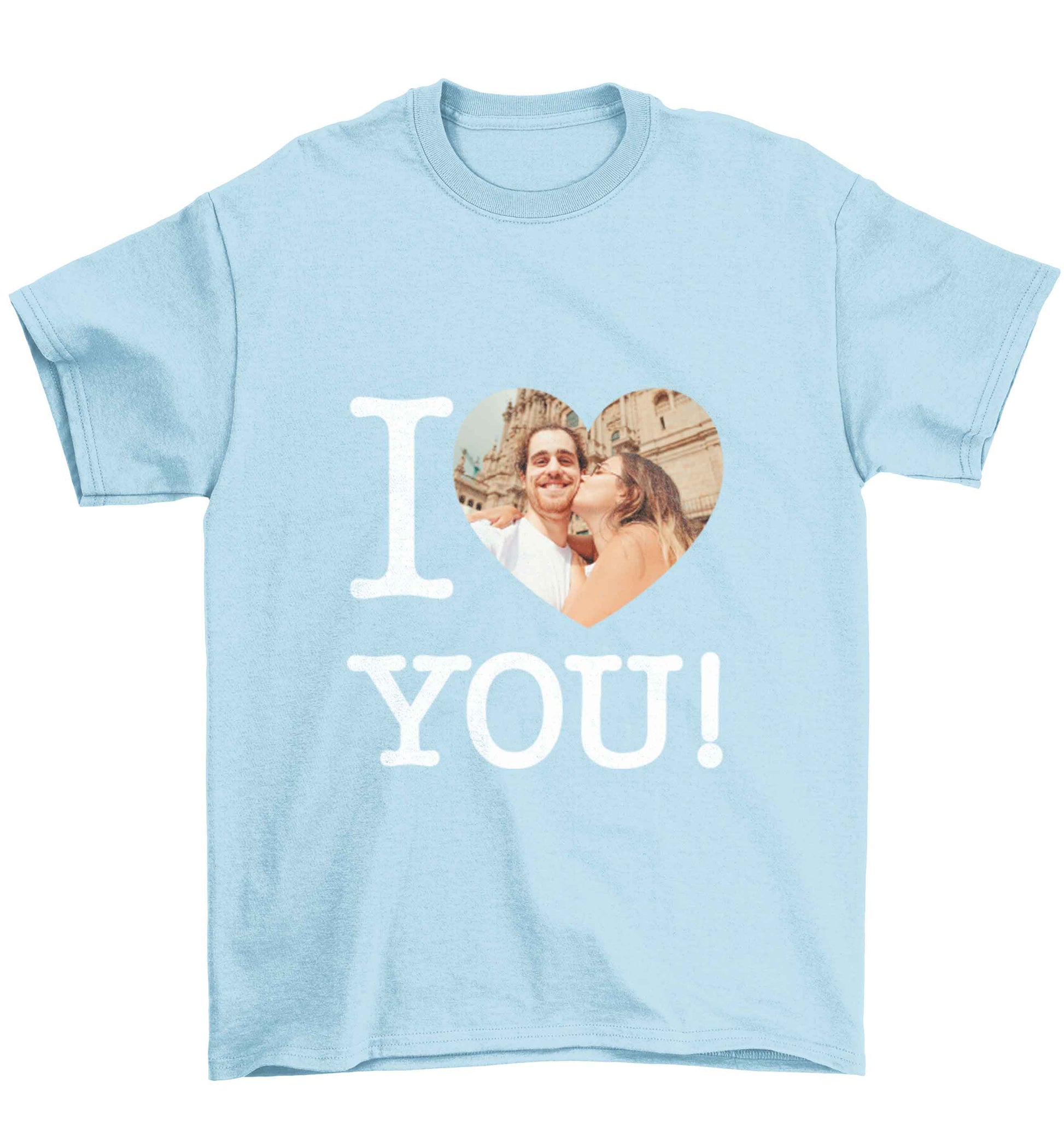 I love you Children's light blue Tshirt 12-13 Years