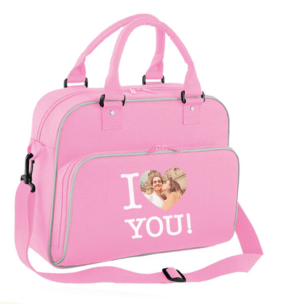 I love you children's dance bag baby pink