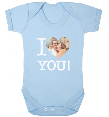 I love you baby vest pale blue 18-24 months