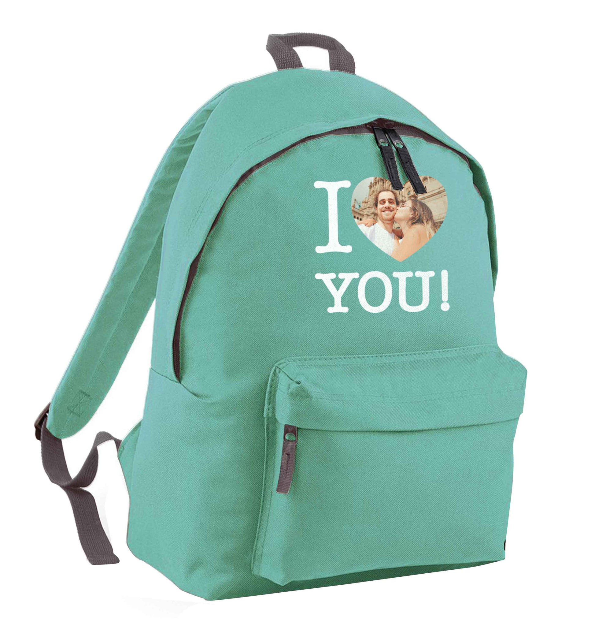 I love you mint adults backpack
