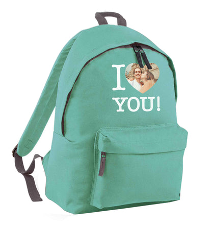 I love you mint adults backpack