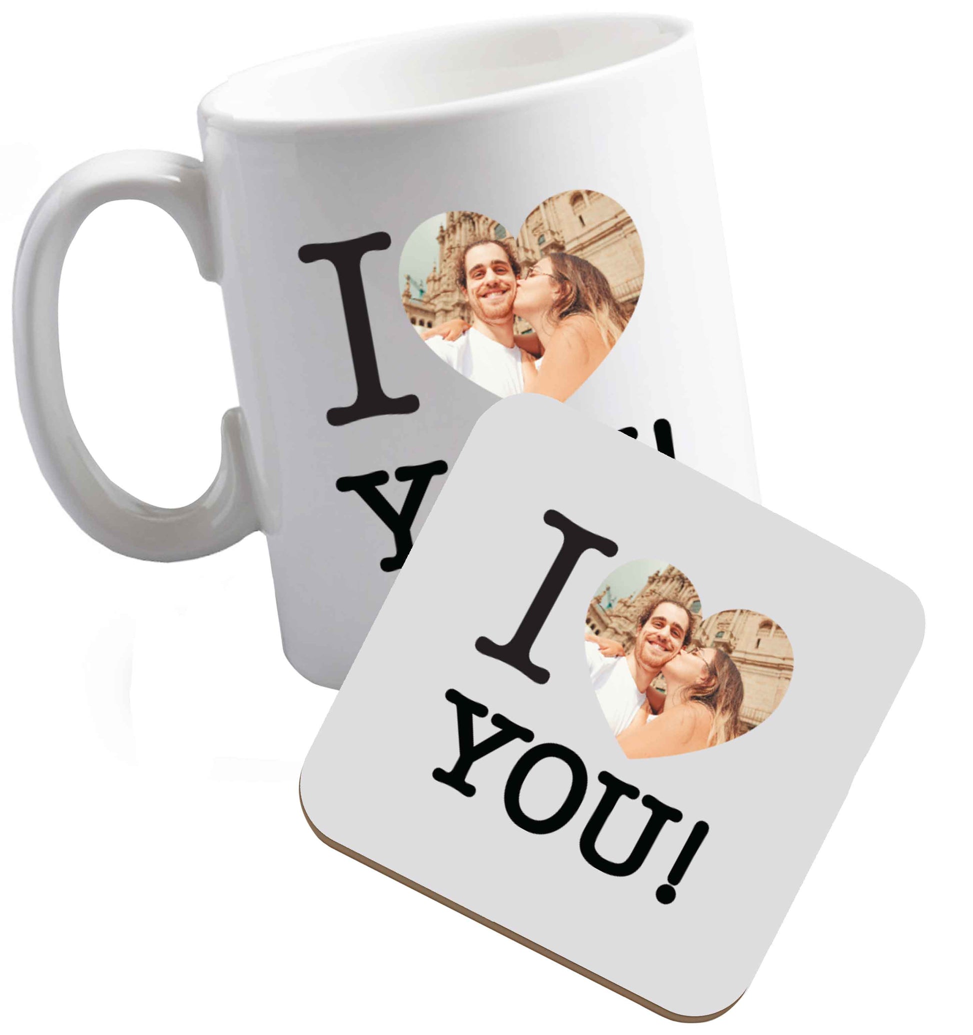 10 oz Tis The Season to Drink Whisky ceramic mug and coaster set right handed
